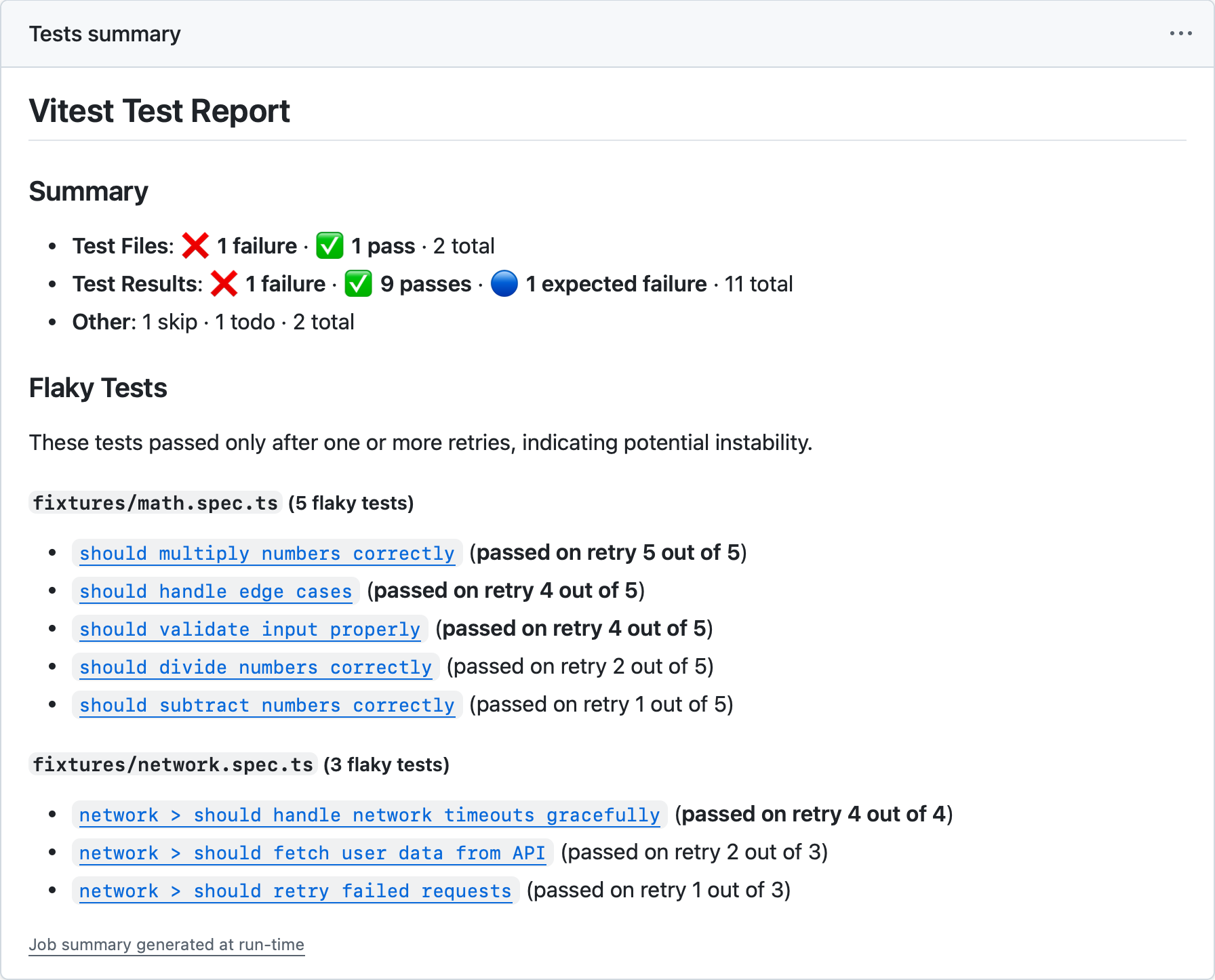 GitHub Actions 作业摘要